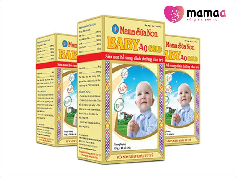Mama sữa non Baby A0 Gold cho trẻ từ 0-6 tháng tuổi