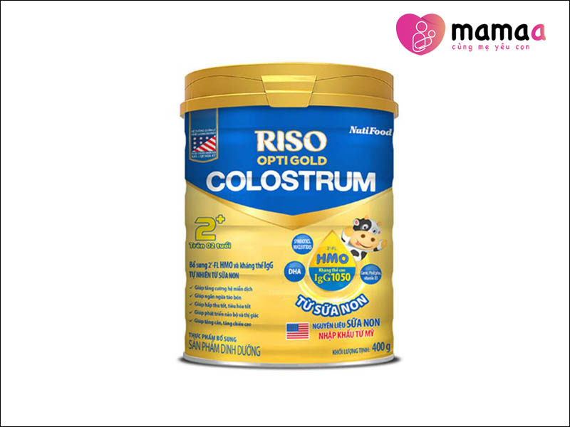 Sữa Riso OptiGold Colostrum của Nutifood cho trẻ sơ sinh