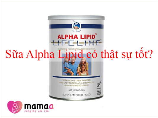 sữa alpha lipid có thật sự tốt