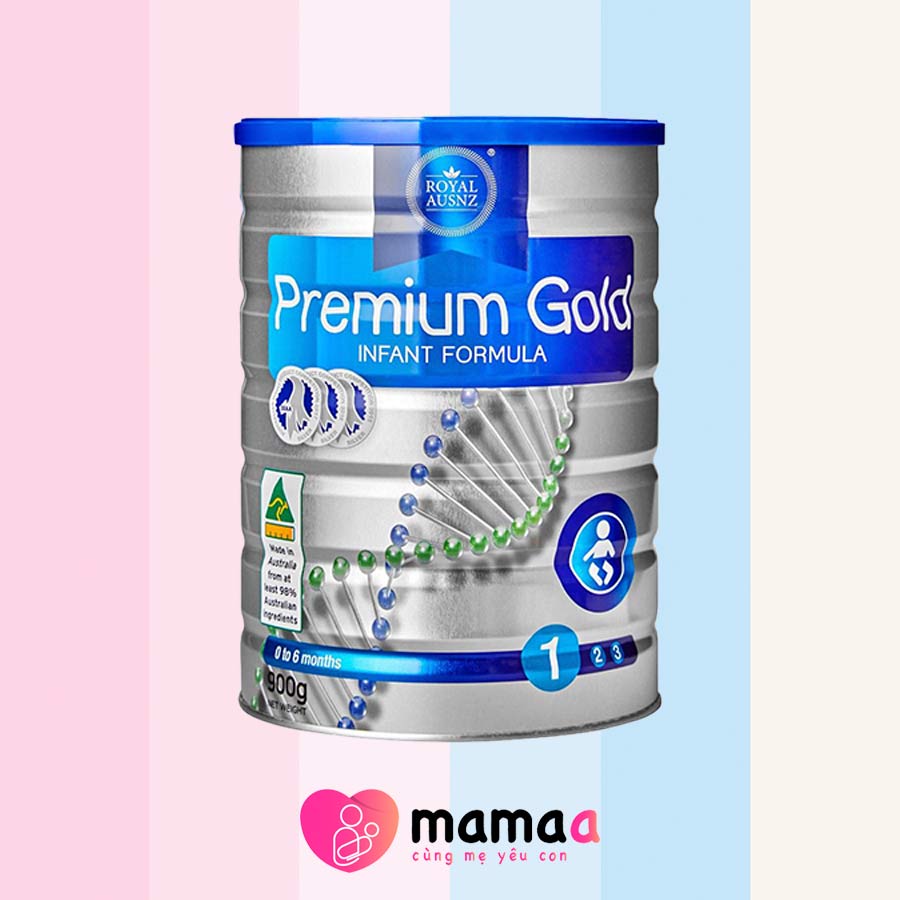 Sữa hoàng gia Úc Premium Gold Infant Formula 1 cho trẻ biếng ăn