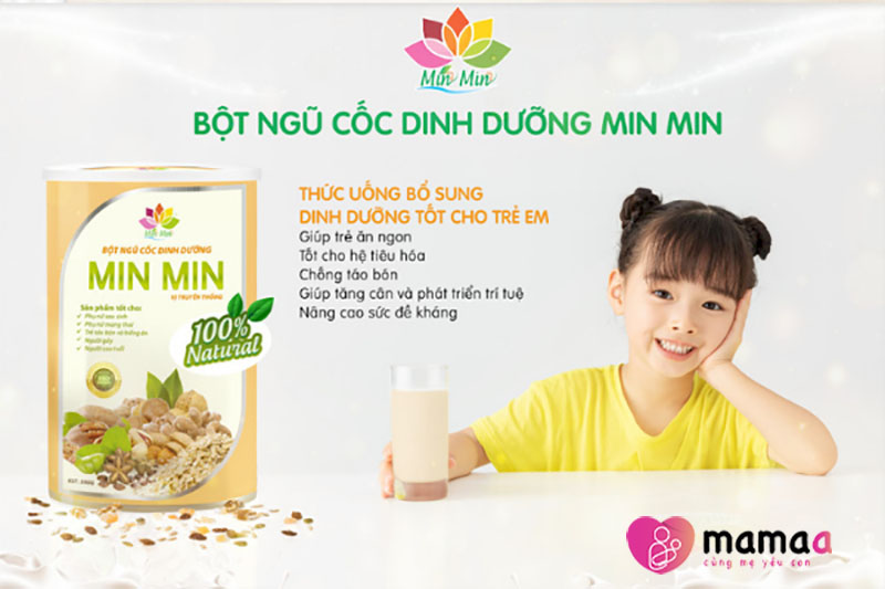 Ngũ cốc Min Min - thức uống bổ sung dinh dưỡng cho trẻ vị thành niên